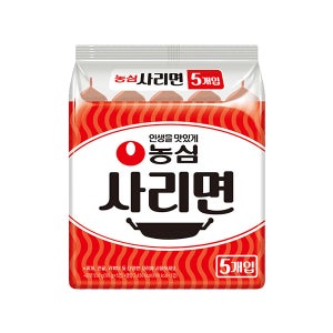 농심 사리면 40봉[봉지라면,라면사리,농심,사리면,라면]