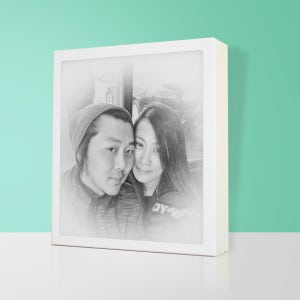 LED 조명 초상화 액자  캘리그라피, 러뷰아트 임작가
