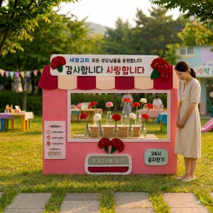 어버이날 행사 꽃자판기 포토존, 토리담