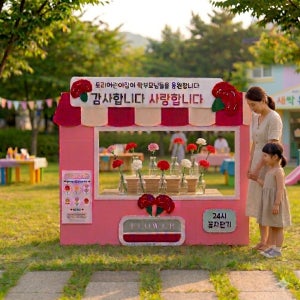 어버이날 행사 꽃자판기 포토존, 토리담