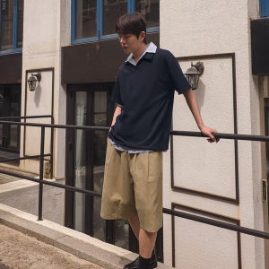 (M-4XL)트라스모 뒷밴딩 버뮤다 반바지[PRI 빅사이즈]