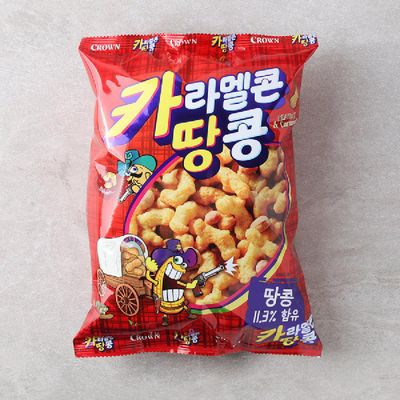 크라운 카라멜콘과땅콩