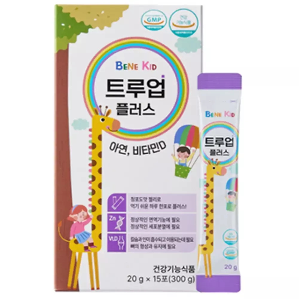 칼슘 영양제 아연 비타민D 건강기능 식품 트루업 플러스 15회분 1개