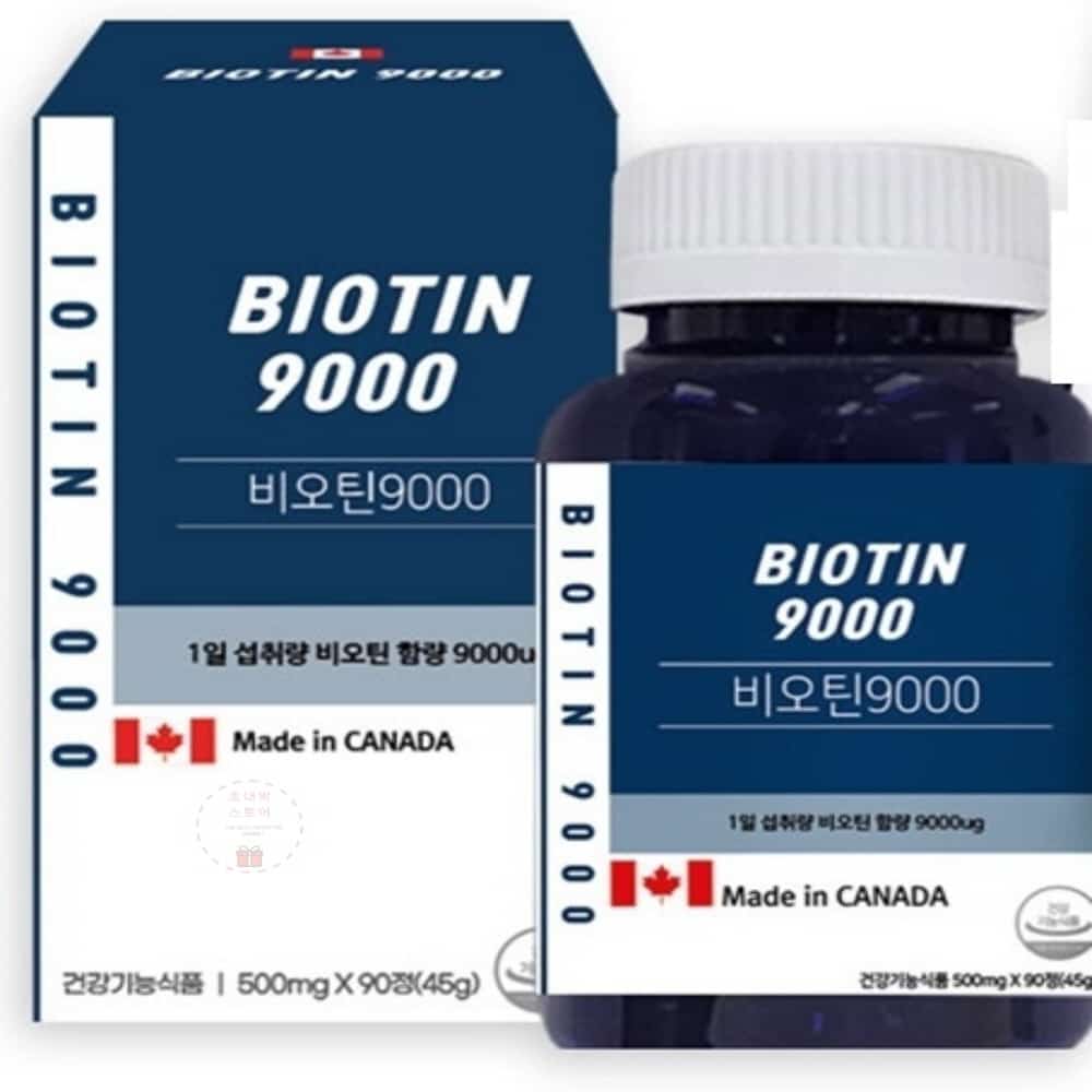 WM 비오틴 9000 500mg x 90정 캐나다산