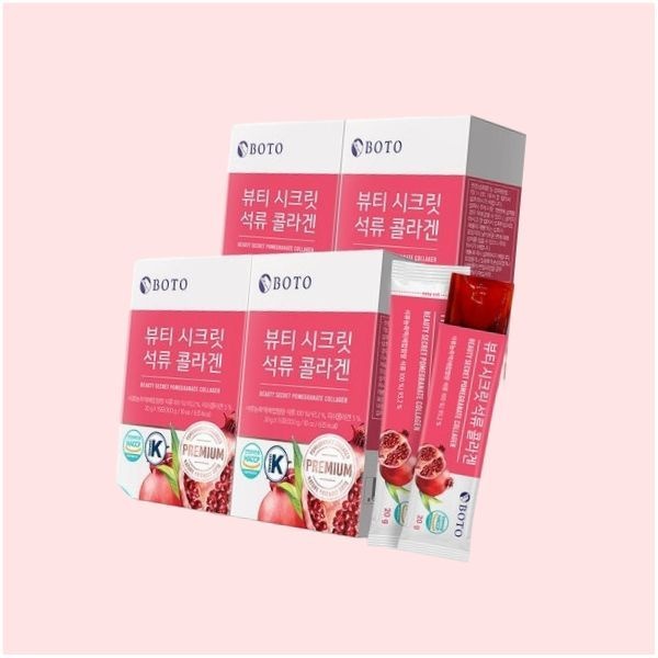 보뚜 <b>뷰티시크릿 석류 콜라겐</b> 젤리스틱 15포 x 4박스 4668709