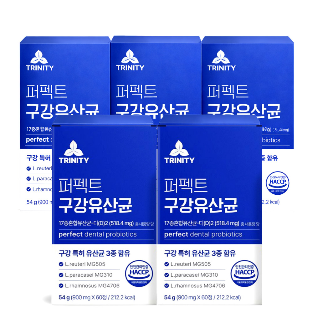 구강유산균M18 HACCP인증 닥터파이토 / 퍼펙트 특허 구강 유산균 5개 60정