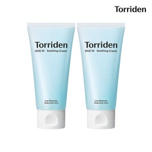 [튜브형] [2개묶음] 토리든 다이브인 저분자 히알루론산 수딩크림 100ml (정가 48,000원)