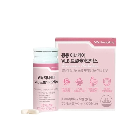 광동 이너케어 VL8 프로바이오틱스 여성유산균 400mg x 30캡슐, 1개