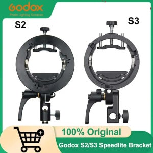 고독스 S2/S3 보웬스 마운트 S타입 스피드라이트 브래킷 (고독스 V1/V860II TT350 TT685 시리즈/AD400Pro AD200Pro 스누트 소프트박스용)