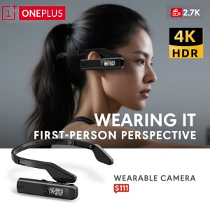 원플러스 헤드 마운트 카메라 4K 울트라 HD 스포츠 고글 카메라 광각 핸즈프리 1인칭 뷰 녹화 여행 브이로그 촬영