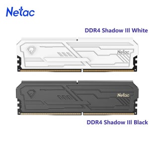 Netac DDR4 메모리 Shadow Ill 3200MHz 3600MHz 램 UDIMM DDR4 8G 16G 8Gx2 16Gx2 알루미늄 히트싱크 지원 XMP2.0 데스크탑용