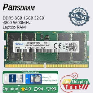 팬스드램 DDR5 8GB 16GB 32GB 4800 5600 메모리 노트북 램 PC5 38400 44800