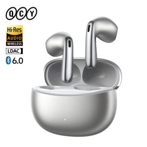 QCY AilyBuds E50 HT11 무선 이어폰, 고해상도 어댑티브 하이브리드 ANC 헤드폰, 블루투스 6.0, 공간 음향, 11mm 드라이버, 40.5시간 재생