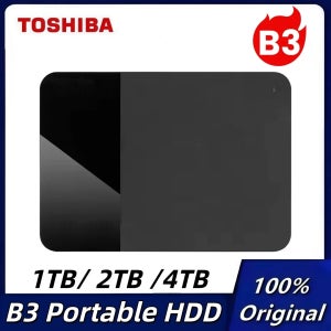 오리지널 도시바 B3 4TB 2TB 1TB 캔비오 레디 USB3.0 휴대용 외장 하드 드라이브 2.5인치 하드 디스크 (노트북, 맥/안드로이드용)