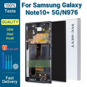 삼성 갤럭시 노트 10 플러스용 AMOLED 디스플레이 LCD 터치 스크린 디지타이저 교체 부품 (삼성 노트 10 플러스 SM-N975F N975U)
