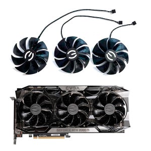 PLD09220S12H 4핀 EVGA RTX 2070 2080 GPU 팬 (EVGA RTX 2080 Ti FTW3 Ultra 2070 Super RTX2080 그래픽 비디오 카드 