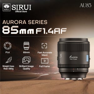 SIRUI 오로라 85mm 풀프레임 자동 초점 렌즈 F1.4 초고속 AF FF 브이로그 사진 카메라 렌즈 소니 E, 후지 X, 니콘 Z, 라이카용