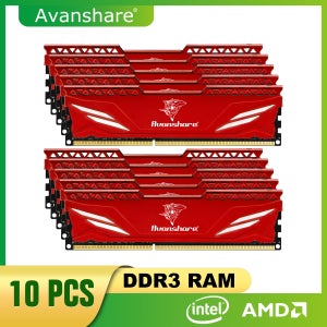 아반쉐어 램 메모리 DDR3 4GB 8GB 1333Mhz 1600Mhz DIMM 히트 싱크 포함 인텔 AMD 데스크탑 컴퓨터 메인보드 호환