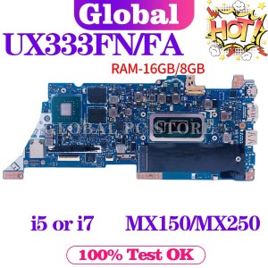 KEFU UX333FN 노트북 마더보드, ASUS UX333FA, BX333FN, RX333FA, RX333FN, I5, I7, 8 세대 MX150, MX250, uma용