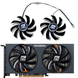 비디오 카드 냉각 선풍기, 파워컬러 RX 5700XT, 5600XT, 5500XT, 선풍기, 파워컬러 RX 6700, 6650XT, 6600XT, 6600, 6500XT 용, 85