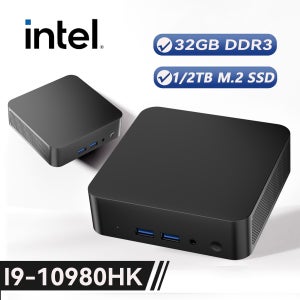 미니 PC 인텔 I9-10980HK 윈도우 11 프로 32GB DDR3 2048GB SSD WiFi 6 BT5.0 4K 모니터 사무용 게임용 데스크탑 미니 컴퓨터