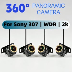 360 °   소니 307 1080P 2K 골든 IP68 방수 전후좌우 360도 파노라마 카메라, 초고화질 야간 투시 기능 탑재