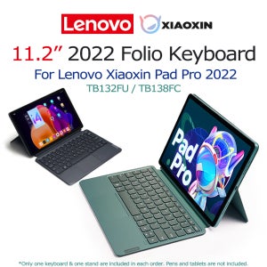 Xiaoxin Pad Pro 2022 11.2’’ TB138FC TB132FU 충전식 펜 슬롯 대형 터치패드용 Lenovo 마그네틱 키보드 및 스탠드