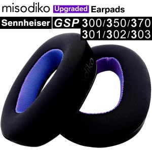 Misodiko 업그레이드 이어 패드 쿠션, 젠하이저 GSP 370, 350, 300, 301, 302, 303 게임용 헤드셋용