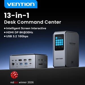 벤션 스마트 스크린 13 in 1 8K@30Hz USB C MST 도킹 스테이션 허브 트리플 모니터 USB 3.2 10Gbps 맥북 프로 윈도우 노트북용