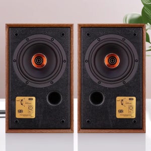 CX50 동축 5.25인치 하이파이 패시브 북쉘프 스피커 120W 출력 2웨이 우든 고음질 스테레오 스피커 (가정용)