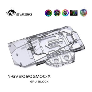 Bykski N-GV3090GMOC-X 워터 블록, GIGABYTE RTX 3080 GAMING OC 3X 10G/3090/3080ti GPU 카드용 / 구리 라디에이터 블록 /A