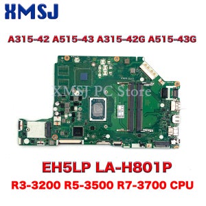 Acer Aspire A315-42 A515-43 A315-42G A515-43G 노트북 마더보드 EH5LP LA-H801P AMD 300 R3-3200 R5-3500 R7-370