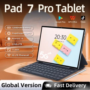 2026 패드 7 프로 글로벌 버전 11인치 태블릿 안드로이드14 16GB 1TB 12000mAh 5G 듀얼 와이파이 전화 통화 가능 구글 플레이 휴대용 4K HD 태블릿 PC