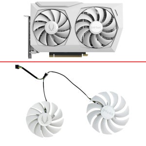 듀얼 그래픽 카드 팬용 화이트 GPU 선풍기, GAA8S2U GA92S2U RTX3060, Zotac RTX 3060 Ti RTX 3060 AMP 화이트 RTX 3070, 89mm