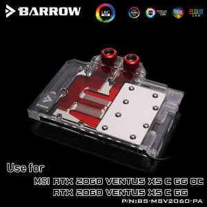 BARROW 워터 블록 헤더 A-RGB, MSI RTX2060 Ventus XS C 6G OC, 5V, 3 핀