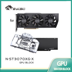 Zotac RTX3070X GAMING OC 8G/Twin Edge OC GPU 카드용 Bykski 워터 블럭 / 풀 커버 구리 라디에이터 블럭 N-ST3070XG-X