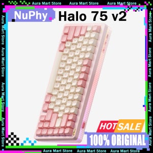 NuPhy Halo75 V2 무선 기계식 키보드 맞춤형 가스켓 구조 3차 모의고사 e스포츠 게임 83키 선물