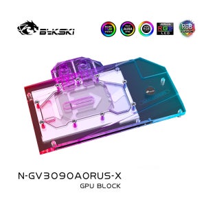 바이크스키 워터 블록 기가바이트 어로스 RTX 3090 마스터 /3080 마스터 GPU 카드용 두꺼운 구리판 N-GV3090AORUS-X