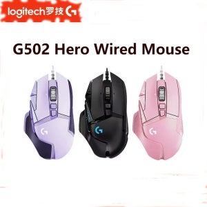 오리지널 G502 HERO 로지텍 게이밍 마우스 RGB 경쟁형 FPS 배틀 로얄 남자친구/남성용 선물 11개 프로그래밍 가능 버튼
