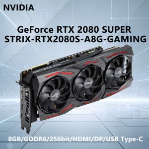 ASUS RTX 2080 SUPER 8GB GPU STRIX RTX2080S A8G 게이밍 GDDR6 256비트 그래픽 카드 PCI-E 3.0 HDMI DP USB Type-C 8