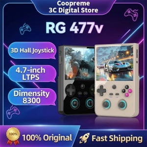 2026년 핫세일 안베르닉 RG 477V 휴대용 게임기 4.7인치 RG477V 안드로이드 5500mAh 게임 플레이어