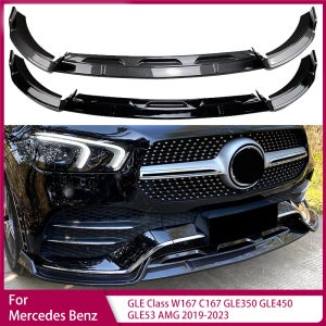 프론트 범퍼 스플리터 립 스포일러 디퓨저 바디 키트, 메르세데스 벤츠 GLE 클래스 W167 C167 GLE350 GLE450 GLE53 AMG 2019-2023