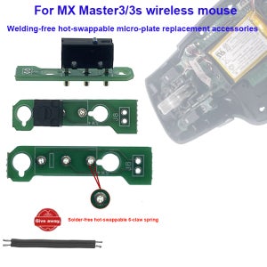 MX Master3/3s 무선 마우스용 무용접 핫스왑 가능 마이크로 보드 수리 및 교체 액세서리