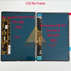    레노버 탭 P11 프로 2세대 TB132FU 2022용 OLED 정품 LCD 스크린, 탭 P11 P11 프로 TB-J706F 2020 디스플레이 스크린 프레임