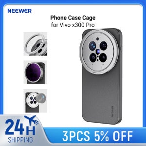 NEEWER Vivo x300 Pro용 폰 케이지, 67mm 필터 어댑터 및 17mm 렌즈 마운트가 있는 보호용 TPU/PC 폰 커버