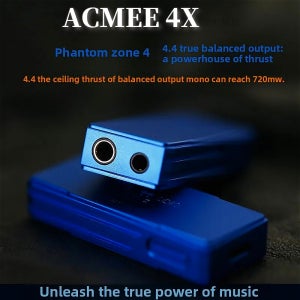 ACMEE 4X HIFI 헤드폰 앰프 AMP USB C DAC 타입-C에서 3.5mm 4.4mm 밸런스 PCM 384K/32Bit DSD 네이티브 256/Dop 128 디코더