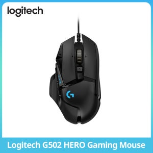 로지텍 G502 HERO 고성능 게이밍 마우스, HERO 25K, 25,600 DPI, 11개 프로그래밍 가능 버튼, e스포츠 버전