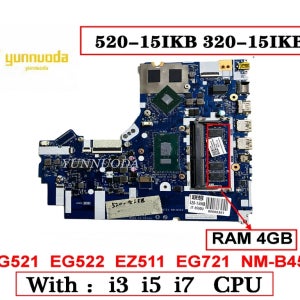 Lenovo Ideapad 330-15IKB 320-15IKB 520-15IKB 노트북 마더보드(Inte i3 i5 i7 CPU 4GB-RAM MX150 2GB/4GB -GPU 포