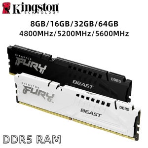 Kingston FURY Beast DDR5 8GB 16GB 4800MHz 32GB 5200MHz 5600MHz 6000MHz 6400MHz 데스크탑 AMD Intel CPU 마더