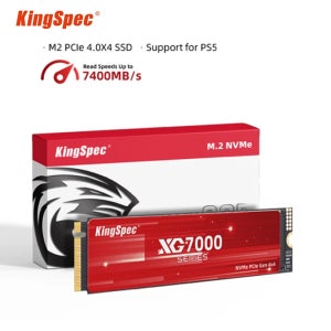 KingSpec PCIe4.0 M.2 NVMe SSD 1TB 2TB 4TB 8TB PS5 게이밍 7400MB/s 내장형 솔리드 스테이트 드라이브 M Key 2280 SSD (콘텐츠